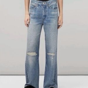 Rag & Bone Liquid Miramar in Dara Photo Wide Leg Comfort Sweatpant Jeans NEW 27